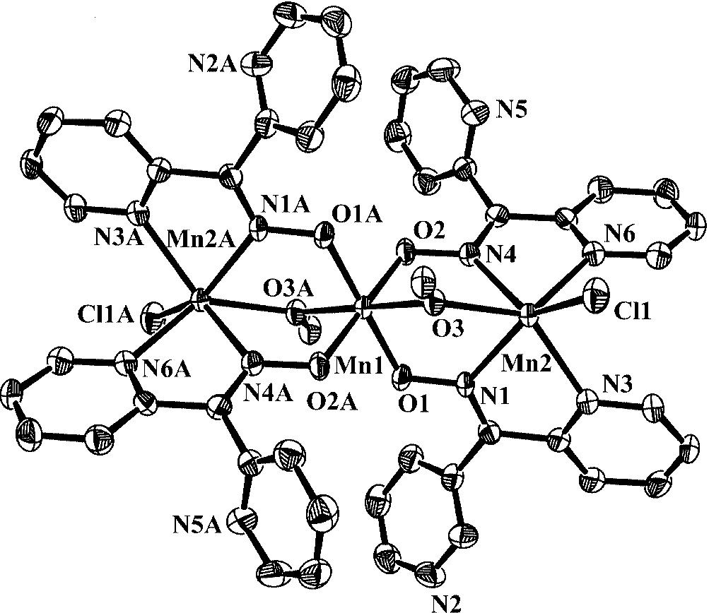M. Alexiou, C. M. Zaleski, C. Dendrinou-Samara, J. Kampf, D. P. Kessissoglou, V. L. Pecoraro Figure 1 ORTEP diagram of 1 at 60 % probability. Figure 2 ORTEP diagram of 2 at 60 % probability.