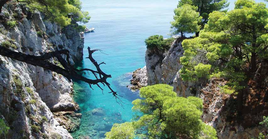 ΣΚΟΠΕΛΟΣ Η Σκόπελος θεωρείται απο πολλούς επισκέπτες πως είναι το ωραιότερο νησί των Σποράδων, ή ακόμη και της Ελλάδας, με παλιά παραδοσιακά ασπροβαμένα σπίτια, με τεράστιες μπουκαμβίλιες και