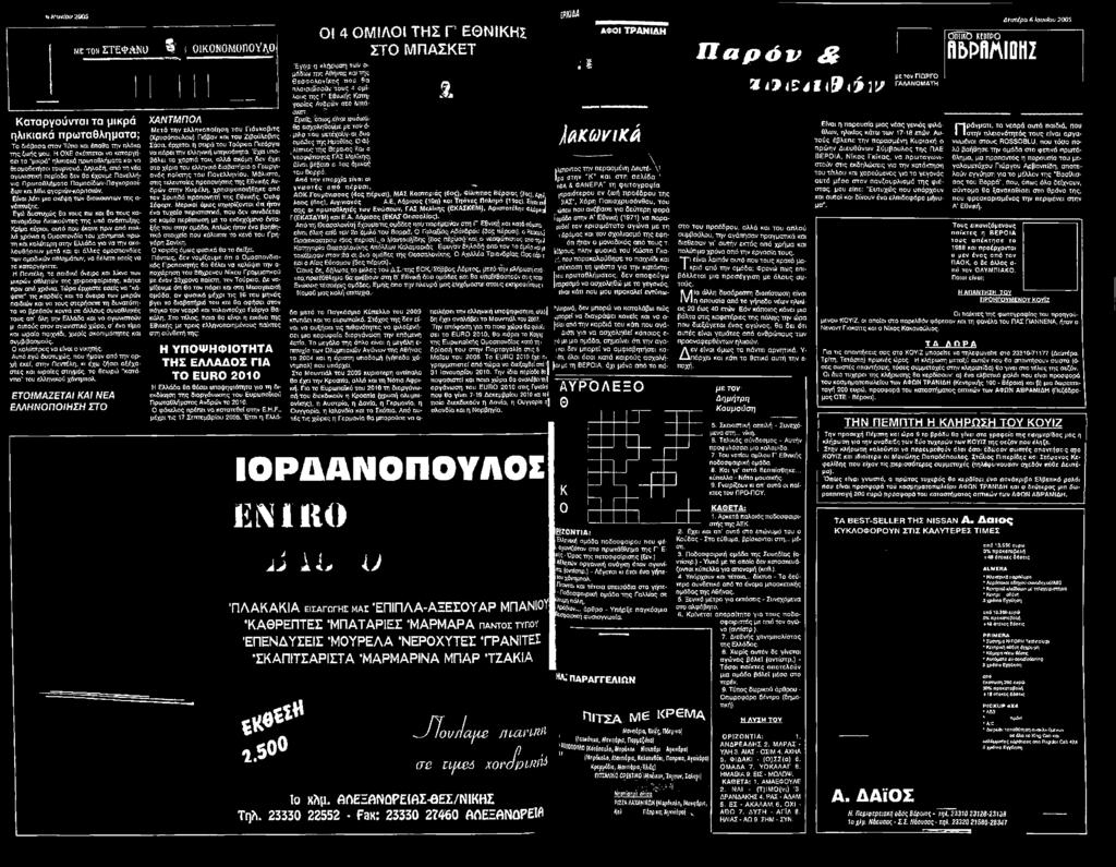 Κρίμα κύριοι, αυτό που έκανε πριν από πολλά χρόνια η Ομοσπονδία του χάντμπολ πρώτη και καλύτερη στην Ελλάδα για να την ακολουθήσουν μετά και οι άλλες ομοσπονδίες των ομαδικών αθλημάτολ', να θέλατε