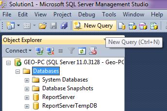 H Ασηόμαηη καηαζκεσή ηης βάζης ζηον Microsoft SQL Server Η θαηαζθεπή ηεο βάζεο ζηνλ Microsoft SQL Server είλαη εμίζνπ απιή θαη απηόκαηε: Αλνίγνπκε ην SQL Server Management Studio Δπηιέγνπκε