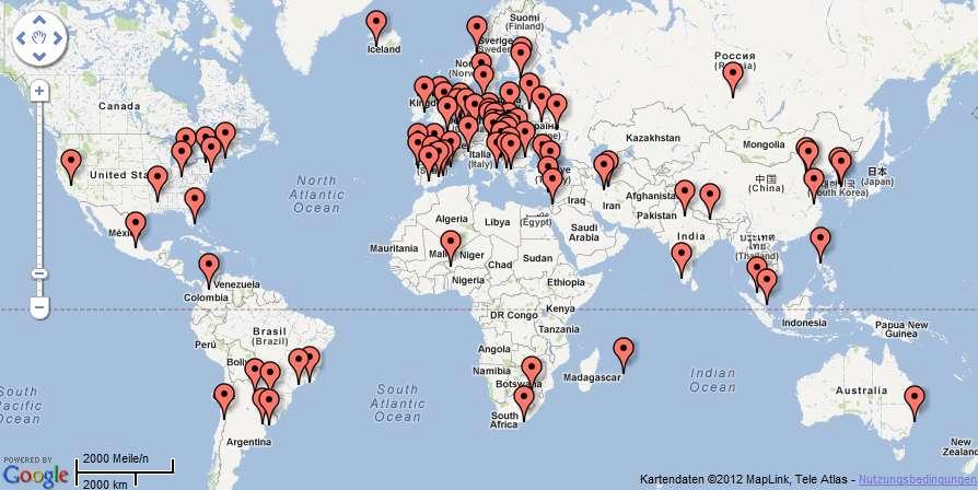 92 Current GeoGebra Institutes 67 countries.