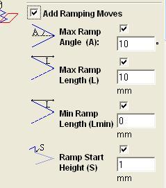 Αριστερό κλικ στην επιλογή Add Ramping moves Επιλογή Material select για ορισμό