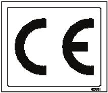 ΠΡΟΕΙΔΟΠΟΙΗΤΙΚΑ ΣΗΜΑΤΑ Σήμα CE Το σήμα CE που πρέπει να αναφέρεται από τον κατασκευαστή δηλώνει προς τα έξω τη συμμόρφωση της μηχανής με τους όρους των οδηγιών για τις μηχανές και