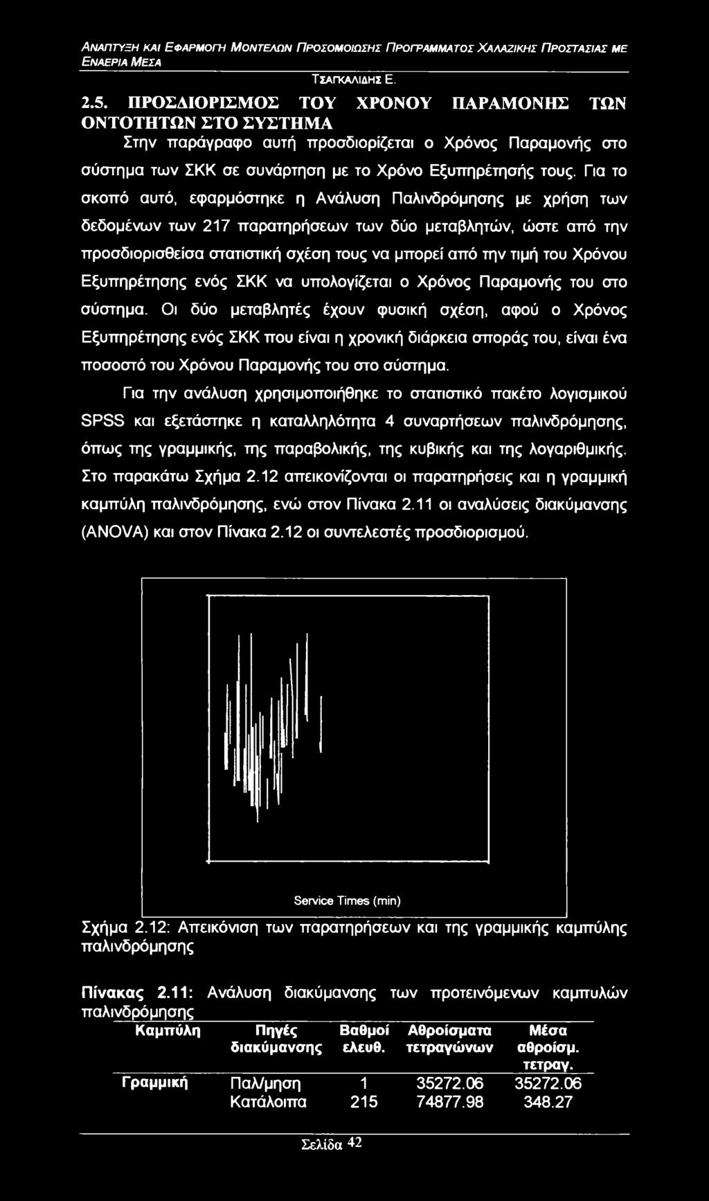 Χρόνου Εξυπηρέτησης ενός ΣΚΚ να υπολογίζεται ο Χρόνος Παραμονής του στο σύστημα.
