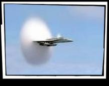 φαινόμενο Doppler Μονάδα μέτρησης ταχύτητας αεροσκαφών 1 Mach Όταν η ταχύτητα υπερβεί την ταχύτητα του ήχου παράγεται υψηλός κρουστικός