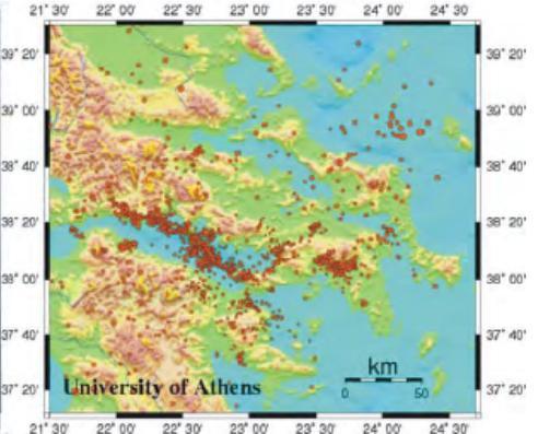 χώρο. Η σχετική σεισμικότητα είναι υψηλή με πλήθος ισχυρών