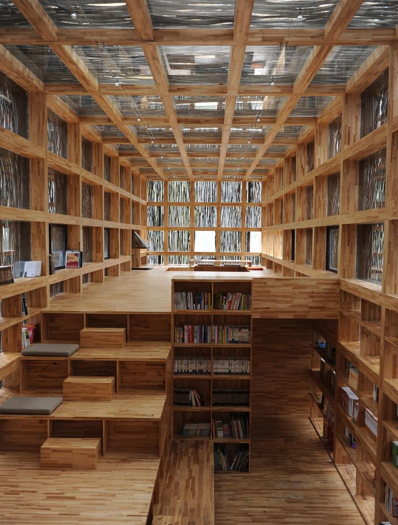 Li Xiaodong Atelier, Library in