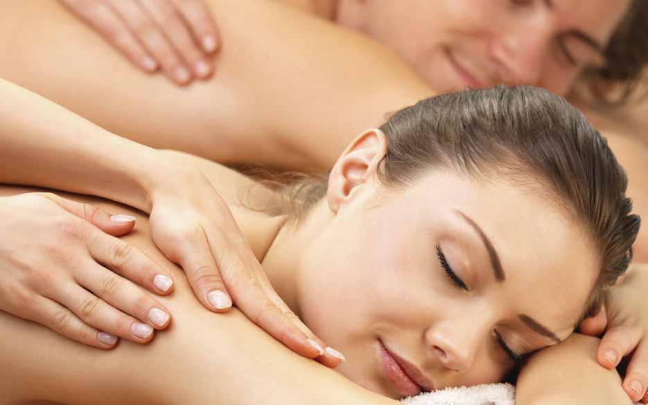 COUPLE MASSAGE 50 min 220 Special treatment for couples.