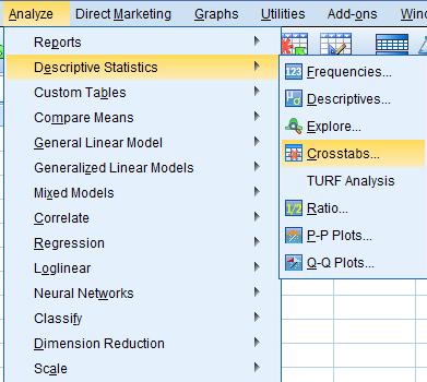 Έλεγχος Χ με SPSS 1.