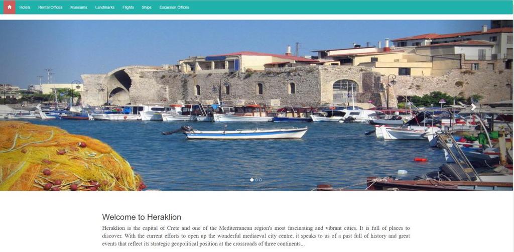 Πτυχιακή Εργασία Τμήματος Μηχανικών Πληροφορικής ΤΕΙ Κρήτης 3.3.2 Σύστημα Front-End Αρχική σελίδα Παρακάτω παρουσιάζεται η πρώτη σελίδα που θα δει ο πελάτης.