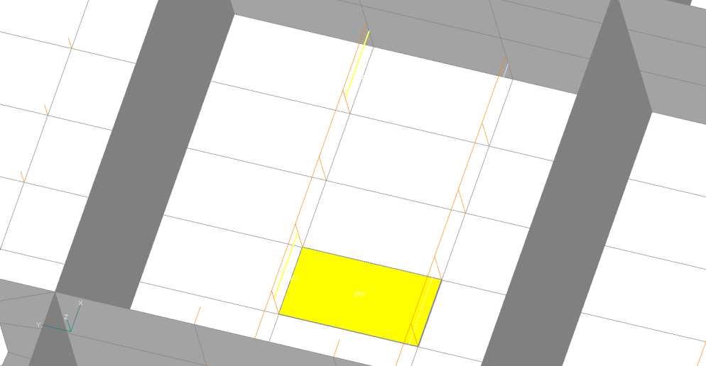 V IV I Fig. 8.1.1.2 Elements subjected to analysis Closer view In the first three areas the type of elements (Plate elements) is the same for the three models.