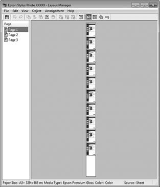 Επιλέξτε Layout Manager (Διαχείριση διάταξης) στην καρτέλα Main (Κύριο) του προγράμματος οδήγησης