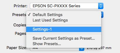 ..) από το Presets (Προκαθορισμένες ρυθμίσεις).