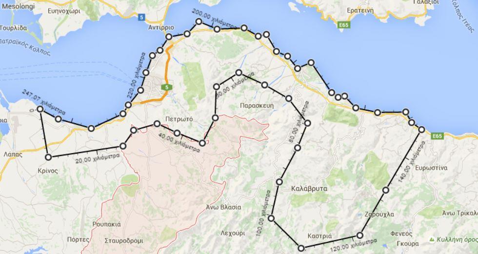 συγκεκριμένα, η περιοχή σχεδιασμού του συνολικού δικτύου, με