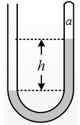 Η πίεση σε ένα σημείο στην επιφάνεια του νερού, στο δεξιό σκέλος του σωλήνα, είναι ίση με την ατμοσφαιρική πίεση. β. Η πίεση σε ένα σημείο του οριζόντιου τμήματος του σωλήνα είναι ίση με ρgh 2. γ.