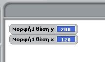 Π Εντολή scratch Eντολή που δίνει στην πραγματικότητα πήγαινε στο χ: 0 y:0 Μετακινήσου στο κέντρο πήγαινε στο χ: 240 y: 180 Μετακινήσου στην πάνω δεξιά γωνία Δοκίμασε τώρα να εισάγεις δύο εντολές που