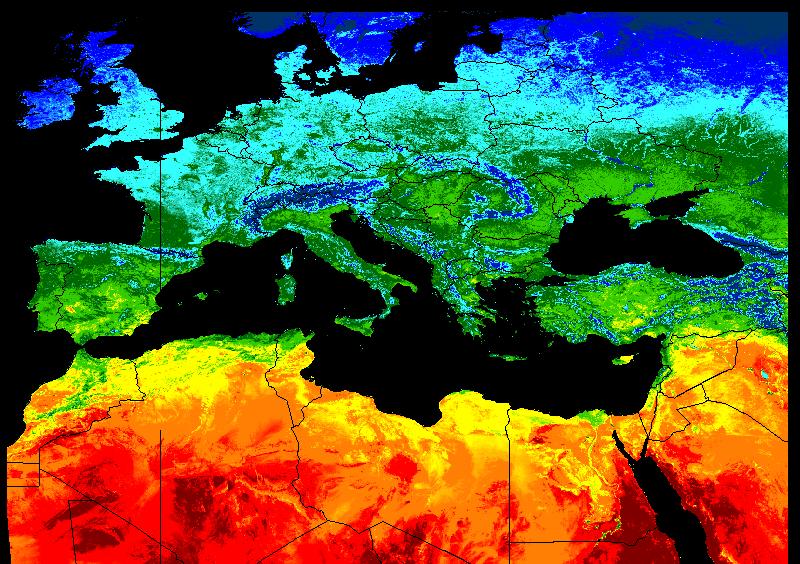 Εικόνα 6: Ενδο-ετήσια εποχική διακύμανση της επιφανειακής θερμοκρασίας εδάφους για την ημέρα το μήνα Απρίλιο