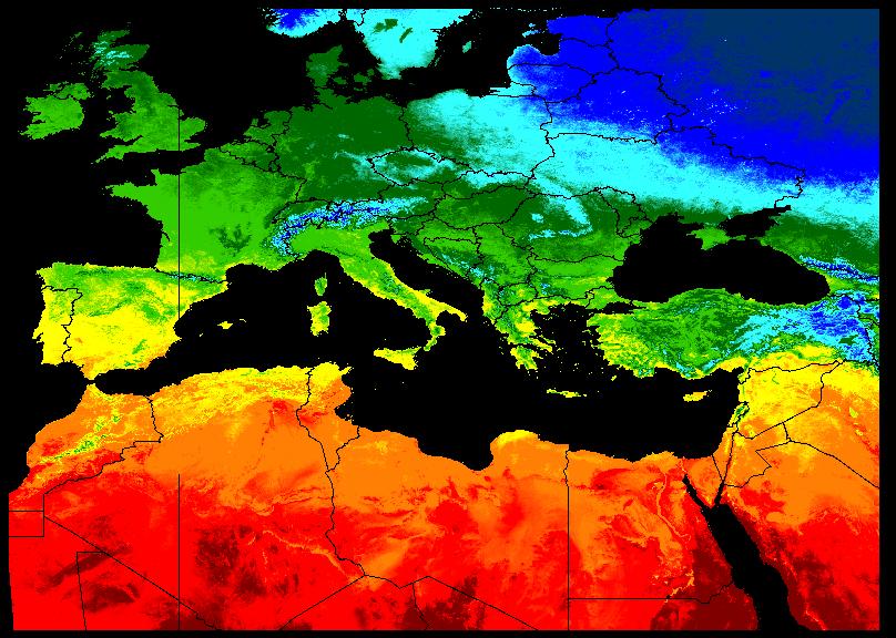 Παράρτημα ΙΙ Εικόνα 2: Ενδο-ετήσια εποχική διακύμανση της επιφανειακής θερμοκρασίας εδάφους για την ημέρα το μήνα