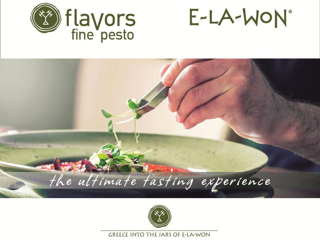 Όταν δοκιμάζεις τα προϊόντα μας, κάνεις ένα ταξίδι στη γεύση. Όταν τα υψηλής ποιότητας προϊόντα συνδυάζονται με την εξαιρετική γεύση, τότε η E-LA-WON έχει τον πρώτο και τον τελευταίο λόγο.