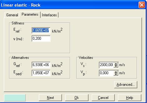 παραμέτρου υλικού (Βράχος-Rock). Εικόνα 5.