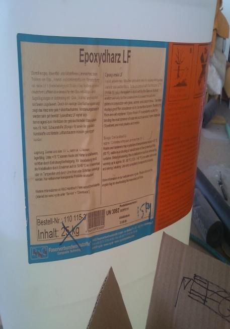 Δηλαδή για κάθε 100 gr ρητίνης 40gr σκληρυντή.