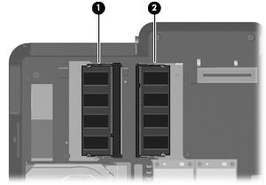 Προσθήκη ή αντικατάσταση µονάδας µνήµης Ο υπολογιστής διαθέτει µια θέση µονάδας µνήµης, η οποία βρίσκεται στο κάτω µέρος του.