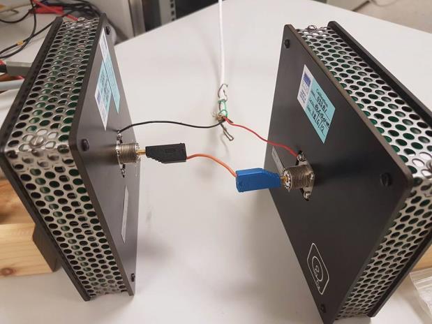 Εικόνα 14: Tee in series. hunts are connected parallel with the converters. Two different 10Ω hunts (available), one Guildline 7320 and one Quadtek 1433-00 for step 3. Use of two types of T.C.