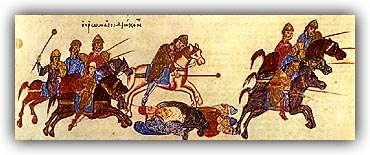 Στις αρχές του 11 ου αι., το Βυζάντιο, μετά από αγώνες χρόνων, ανακατέλαβε περιοχές στα ανατολικά και βόρεια σύνορα της αυτοκρατορίας.