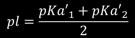 Ισοηλεκτρικό σημείο (pi) 2/3 32 Στη περίπτωση αυτή, επειδή υπάρχουν 2 pkα, όπως φαίνεται και στο διάγραμμα, το ισοηλεκτρικό σημείο,