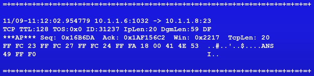 Σα modes λειτουργίασ του Snort 1) Packet Sniffer Mode Όταν επιλζγεται αυτόσ ο τρόποσ λειτουργίασ, το Snort ζχει τθν ικανότθτα να διαβάηει τα ειςερχόμενα πακζτα κακϊσ αυτά περνάνε από το εκάςτοτε