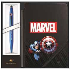 ΣΗΜΕΙΩΜΑΤΑΡΙΟ SPIDERMAN ΟΡΓΑΝΑ ΓΡΑΦΗΣ CROSS ΜΕ ΗΡΩΕΣ ΤΗΣ MARVEL Aπό το 1846 η Cross ανέπτυξε θεματικά την τεχνολογία της γραφής, με εφευρέσεις ιδιαίτερα