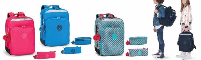2017 ΣΧΟΛΙΚΕΣ ΤΣΑΝΤΕΣ Oι σχολικές σειρές της Kipling ξεχωρίζουν για τα πανέμορφα χρώματα και σχέδια, ενώ περιλαμβάνουν ένα ευρύ φάσμα από τσάντες,