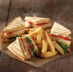 00 Χειροποίητη Focaccia Φιλετάκια Κοτόπουλο, µπέικον, τυρί ένταµ, φρέσκια ντοµάτα, ελληνική σάλτσα µε φέτα ΠΟΠ αρωµατισµένη µε θυµάρι και εξαιρετικό παρθένο ελαιόλαδο / Handmade
