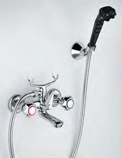 865 IT_ Vasca esterno, forcella doppia, con duplex EN_ Bath mixer, double fork, with duplex shower set FR_
