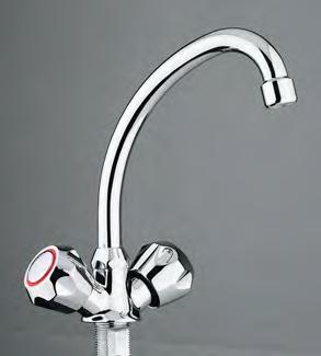 One-hole sink mixer 1/2 FR_ Melangeur evier 1/2 GR_ μπαταρία νεροχύτη μιας οπής 1/2» EC222 IT_ Monoforo lavello 3/8 EN_