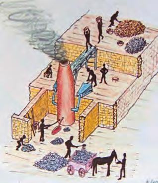 140 ΕΡΕΥΝΗΤΙΚΗ ΕΡΓΑΣΙΑ Εικόνα 6η: Μεταλλουργία μολύβδου Εικόνα 7η: Μεταλλουργία σιδήρου Στην ολομέλεια της ομάδας: Οι μαθητές συζητούν για την «σκουριά» του σιδήρου (οξείδιο του