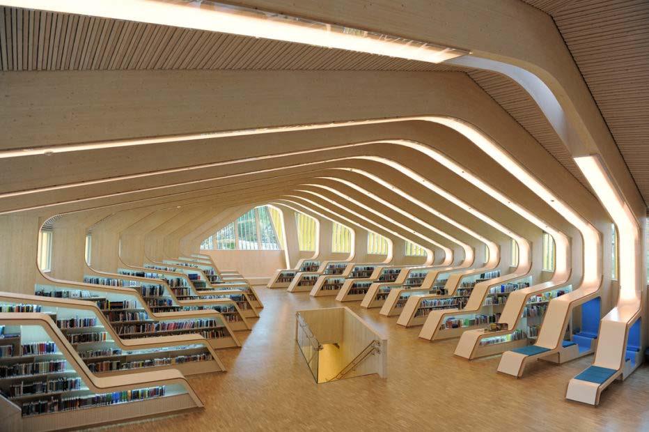 Βιβλιοθήκη Vennesla, Vennesla, Νορβηγία Το νέο κτίριο της βιβλιοθήκης έχει ολοκληρωθεί το 2011 έχει κερδίσει πολλά βραβεία αρχιτεκτονικής.
