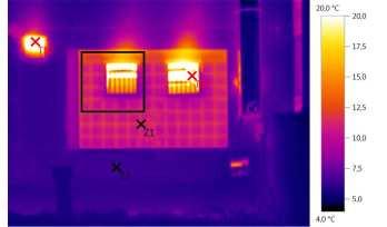 Západná strana budovy Dátum: Čas: Termogram 10.bmt 19. 2.