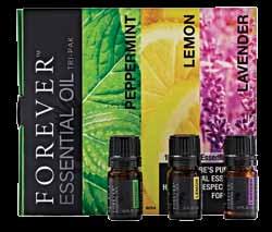 FOREVER ΑΓΑΠΗΜΕΝΟ Forever Essential Oils Tri-Pak Μια βολική συσκευασία για να γνωρίσετε τα αιθέρια έλαια.