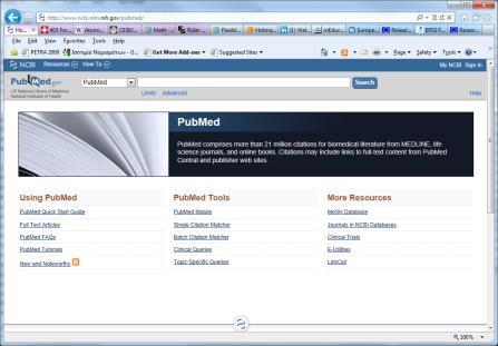PubMed National Library of Medicine http://www.ncbi.nlm.nih.gov/pubmed εμπλουτισμένη έκδοση του Medline περιλήψεις άρθρων από >4.