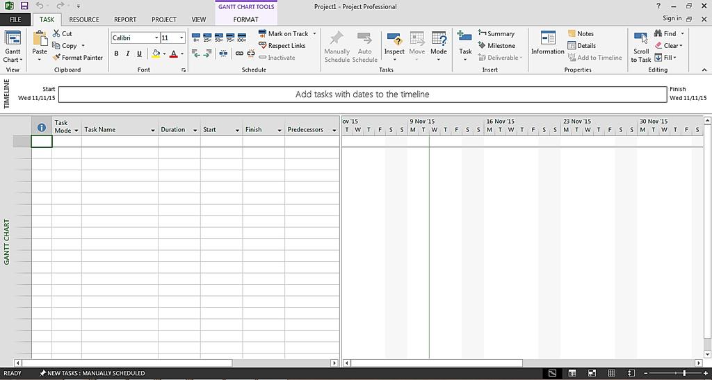 2. ΠΛΟΗΓΗΣΗ ΣΤΟ MS PROJECT 2013 Η τυπική έκδοση (MS Project Standard edition) χρησιμοποιείται σε ατομικό επίπεδο και δεν μπορεί να επικοινωνήσει με τον Project server, ενώ η επαγγελματική έκδοση (MS