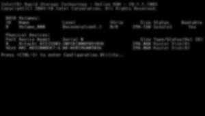 6 Επαναφορά μονάδων δίσκου RAID σε μη RAID Μπορείτε να επαναφέρετε ένα τόμο RAID 1 ή Recovery σε δύο μονάδες δίσκου μη RAID ακολουθώντας τις παρακάτω οδηγίες πρόσβασης στο Intel Option ROM και