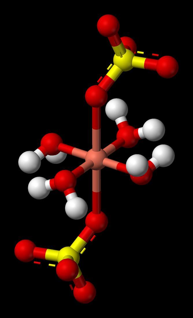 Ένυδρα Άλατα Συχνά κατά την κρυστάλλωση από υδατικά διαλύματα συμπλόκων αλάτων, {π.χ. του άλατος CuSO 4.