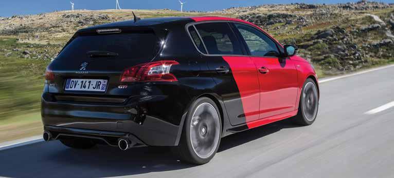Peugeot 308 GTI (δοκιμή)_σ.3 κυριολεκτικά κόκκινο. Υπάρχει και πρόγραμμα «Sport» το οποίο κάνει ακόμη πιο πολεμικό τον ήχο αλλά και την απόκριση.