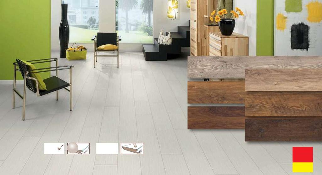 Laminátové plávajúce podlahy rozmer lamiel: 1285 x 242 x 8 mm, obsah balenia: 2,49 m 2, tj.