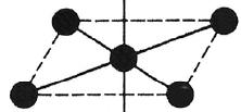pseudoštruktúra AX 5 E štruktúra tetragonálna