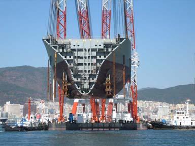 Brodogradilište Hyundai Ulsan ima 10 građevnih mjesta sa ukupnim maksimalnim
