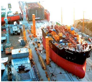 Brodogradilište Hyundai HI u južnokorejskom Ulsanu ima čak 3 megadoka dužine dva