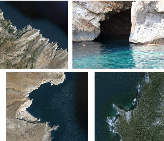 δυτικά του ακρωτηρίου Αποκλείστρα και ανατολικά από την σπηλιά