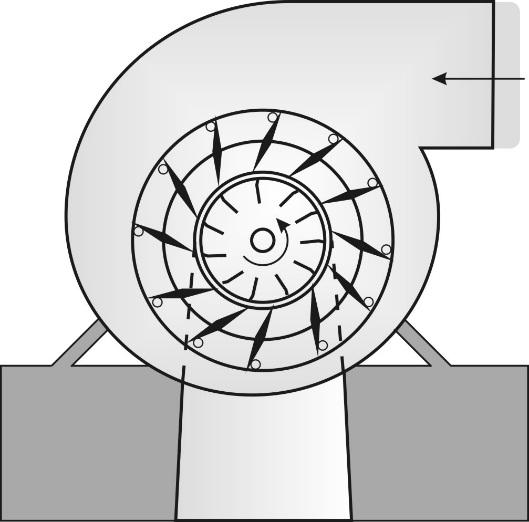 Účinnosť tejto turbíny býva cez 90 %. Radí sa medzi normálobežné a rýchlobežné vodné motory. Francisova turbína (obrázok 7.16) ja pretlaková, to znamená že voda pri prechode turbínou mení svoj tlak.